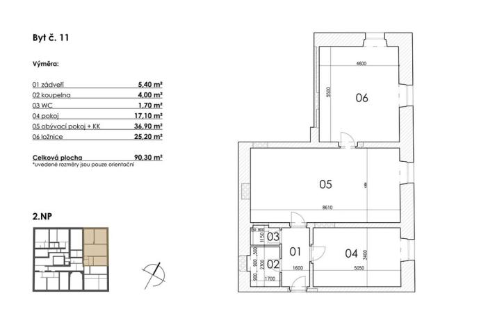 Prodej bytu 3+kk, Postupice, Blanická, 90 m2