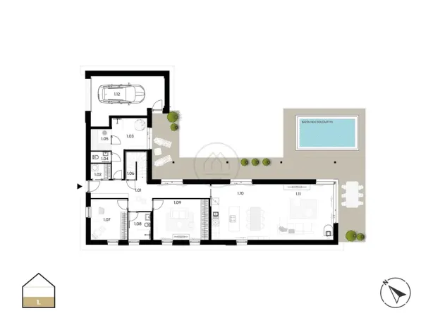 Prodej pozemku, Frymburk, 1488 m2