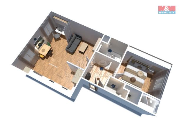 Prodej bytu 2+kk, Praha - Smíchov, Na Václavce, 56 m2