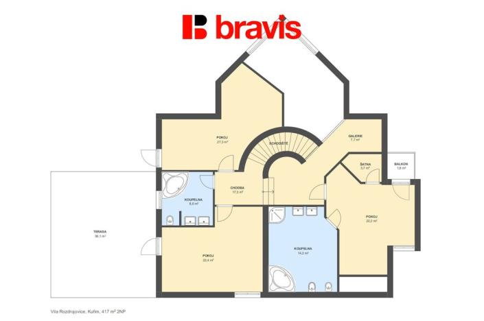 Prodej rodinného domu, Rozdrojovice, Na Rovinách, 450 m2
