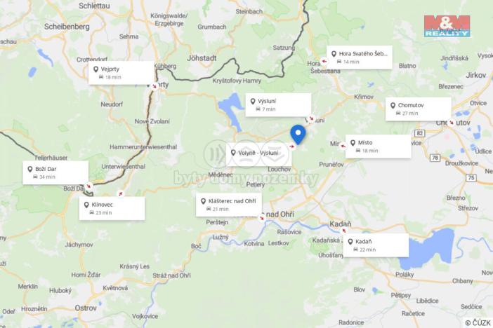 Prodej pozemku pro bydlení, Výsluní - Volyně, 2061 m2