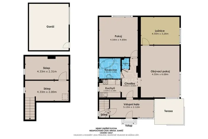 Prodej rodinného domu, Zeleneč, Tyršova, 116 m2