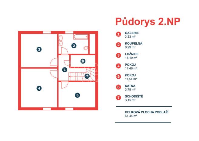 Prodej rodinného domu, Bystřice - Líšno, 129 m2