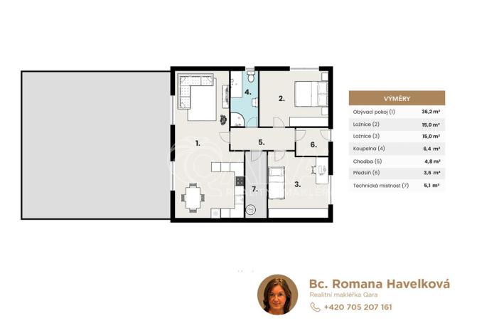 Prodej rodinného domu, Nový Knín, Reinišova, 87 m2