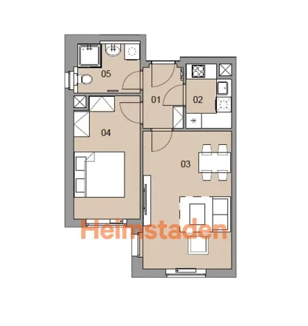 Pronájem bytu 2+1, Plzeň - Jižní Předměstí, Magisterská, 44 m2