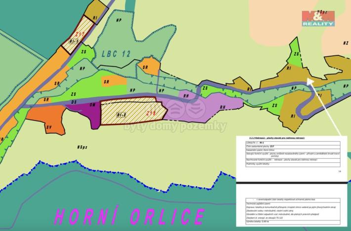 Prodej pozemku, Červená Voda - Horní Orlice, 424 m2