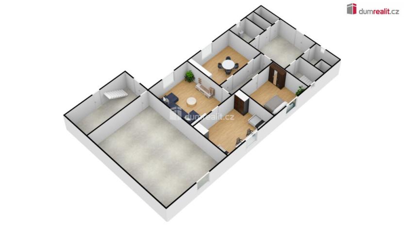 Prodej rodinného domu, Obora, 1543 m2