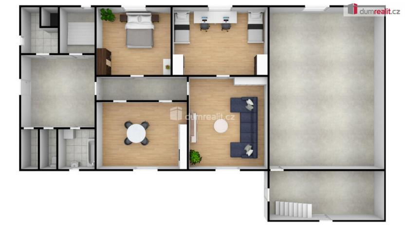 Prodej rodinného domu, Obora, 1543 m2