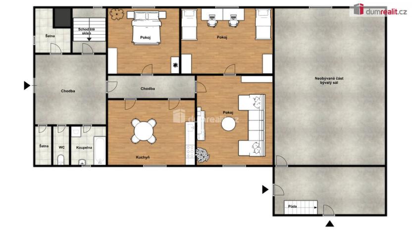 Prodej rodinného domu, Obora, 1543 m2