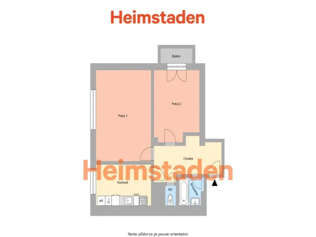 Pronájem bytu 2+1, Ostrava - Moravská Ostrava, Zahradní, 57 m2