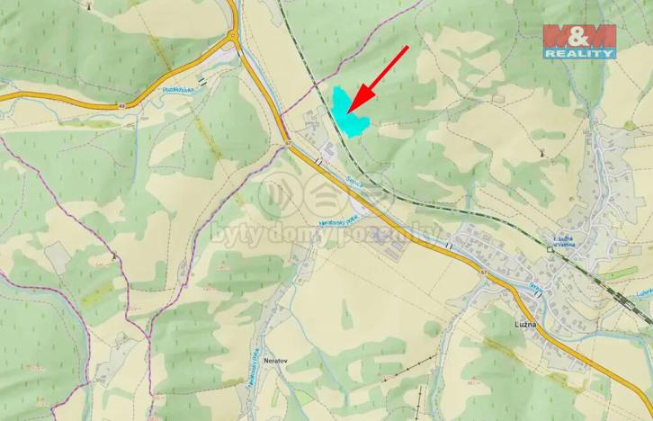 Prodej louky, Lužná, 2937 m2