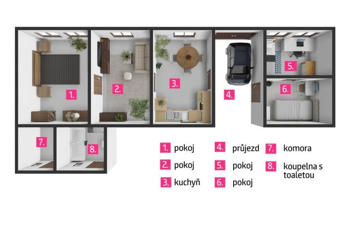 Prodej rodinného domu, Únanov, 100 m2