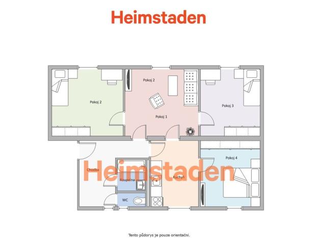 Pronájem bytu 4+1, Havířov - Šumbark, Obránců míru, 85 m2