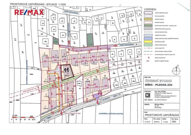 Prodej pozemku pro bydlení, Mšec, 822 m2