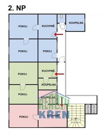 Prodej činžovního domu, Praha - Kobylisy, Klapkova, 800 m2