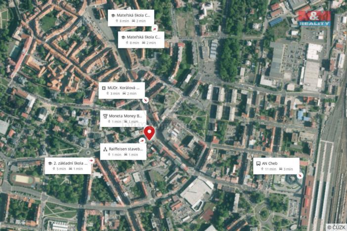 Pronájem kanceláře, Cheb, Májová, 19 m2