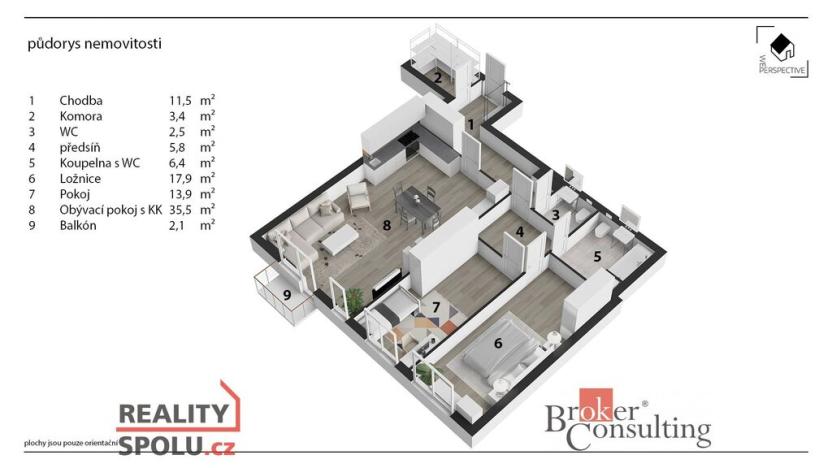 Prodej bytu 3+kk, Hradec Králové - Pražské Předměstí, Kollárova, 107 m2