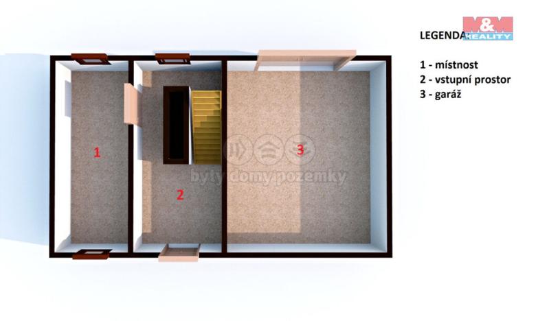 Prodej rodinného domu, Býčkovice - Velký Újezd, 53 m2