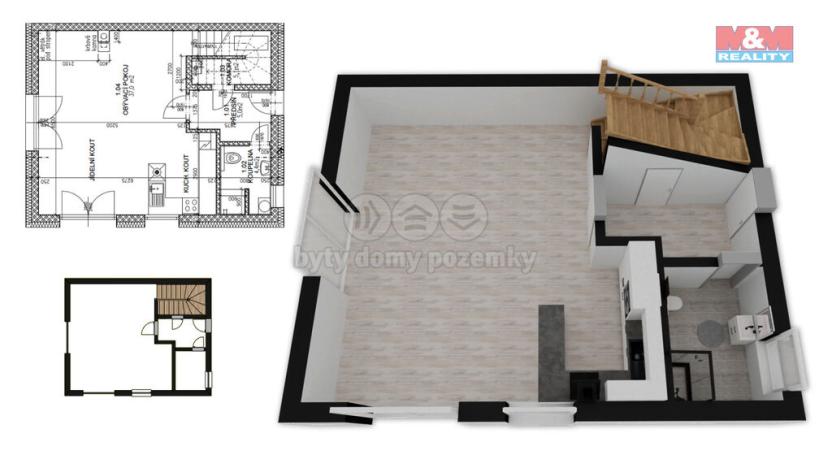 Prodej bytu 4+kk, Králův Dvůr - Počaply, 97 m2