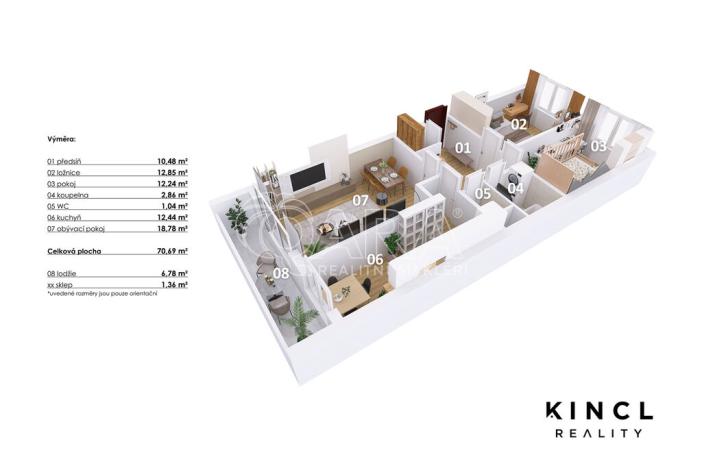 Prodej bytu 3+1, Nymburk, Zbožská, 70 m2