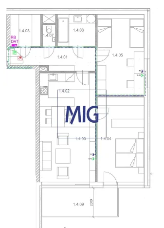 Prodej bytu 3+kk, Brno, Zoubkova, 86 m2