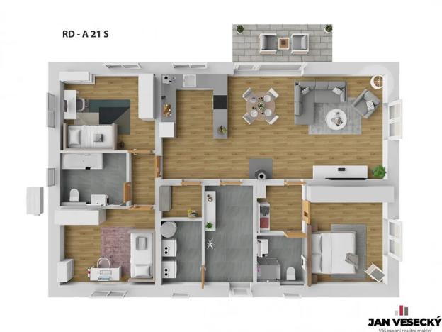 Prodej rodinného domu, Býkev, 115 m2