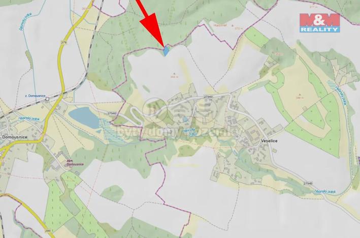 Prodej louky, Veselice, 1683 m2