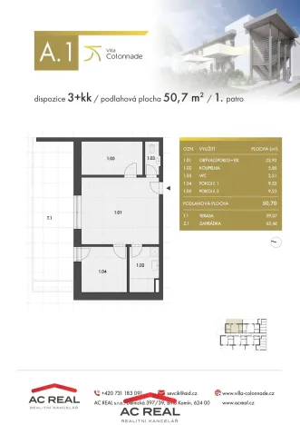 Prodej bytu 3+kk, Lednice, Slovácká, 51 m2
