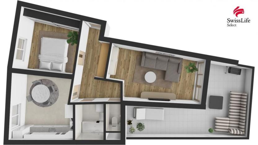 Prodej bytu 2+1, Brno, Lučiny, 60 m2