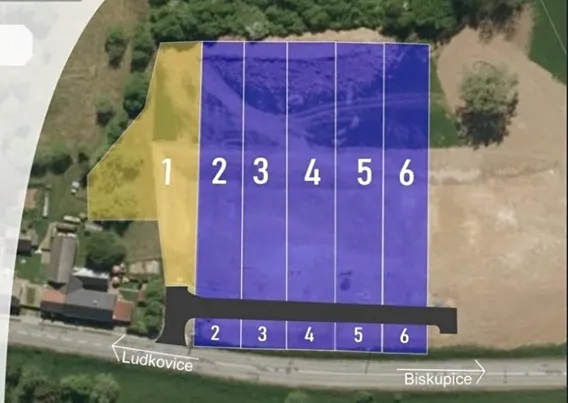Prodej komerčního pozemku, Ludkovice, 7900 m2