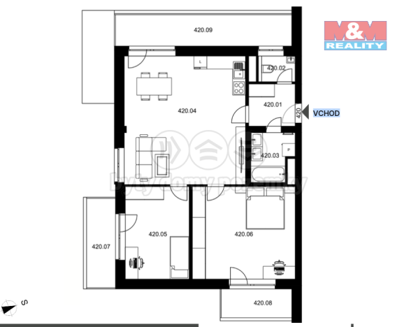 Prodej bytu 3+kk, Plzeň, Na Průhonu, 78 m2