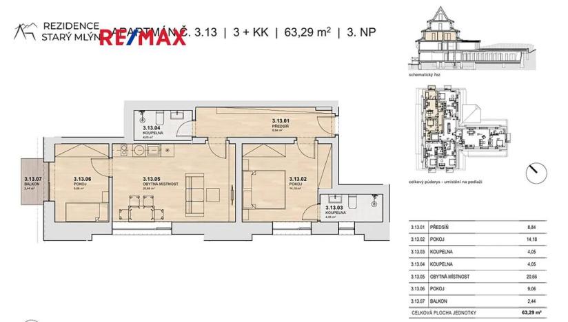 Prodej bytu 3+kk, Rokytnice nad Jizerou, 61 m2