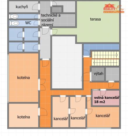 Pronájem kanceláře, Nové Město nad Metují, Komenského, 18 m2