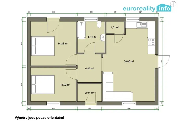 Prodej rodinného domu, Stříbro, Prokopa Holého, 75 m2
