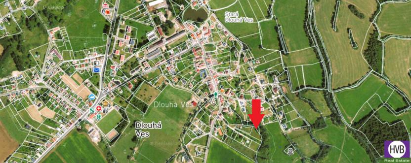 Prodej pozemku pro bydlení, Dlouhá Ves, 1876 m2