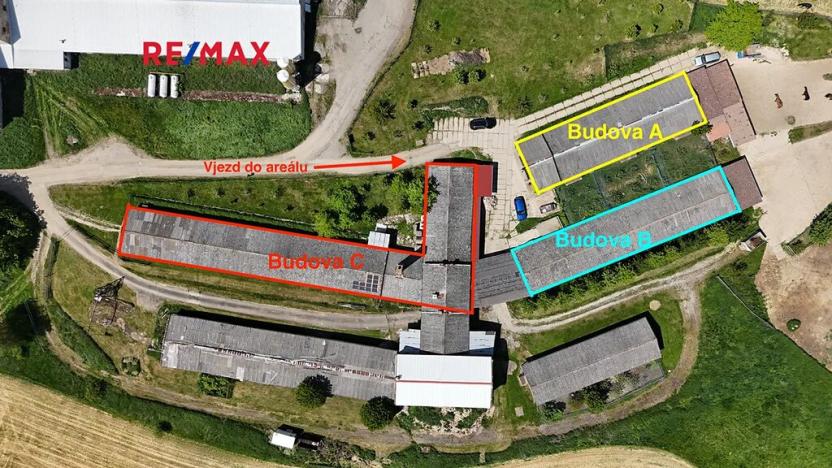 Pronájem skladu, Vranov, 1310 m2