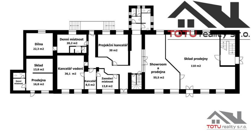 Prodej obchodního prostoru, Předměřice nad Labem, Obránců míru, 837 m2