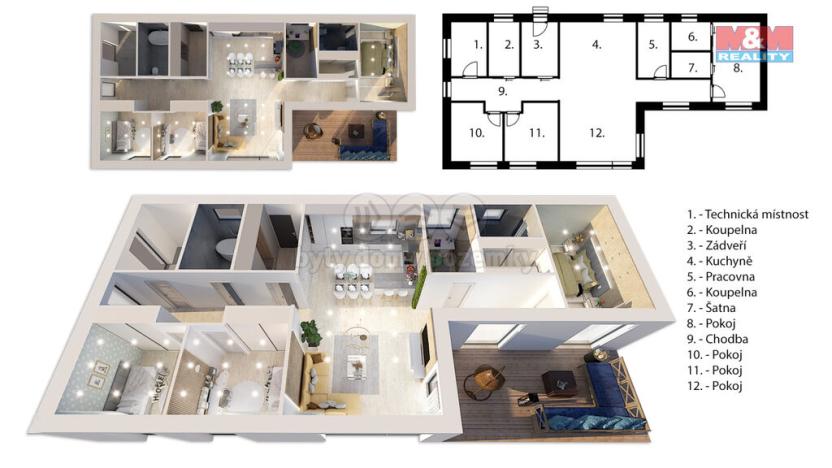 Prodej rodinného domu, Slaná - Bořkov, 150 m2