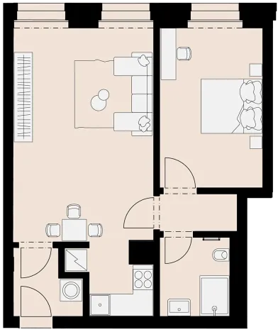 Pronájem bytu 2+kk, Praha - Nové Město, U půjčovny, 45 m2