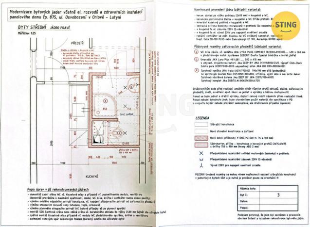 Prodej bytu 1+1, Orlová, Osvobození, 40 m2
