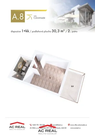 Prodej bytu 1+kk, Lednice, Slovácká, 30 m2