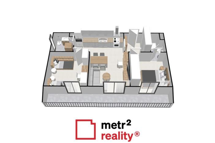 Prodej bytu 3+kk, Olomouc, Švýcarské nábřeží, 69 m2