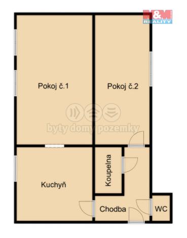 Prodej rodinného domu, Horní Cerekev, Tyršova, 60 m2