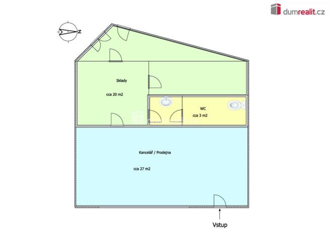 Pronájem obchodního prostoru, Karlovy Vary, Vítězná, 50 m2