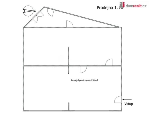 Pronájem obchodního prostoru, Karlovy Vary, Vítězná, 276 m2
