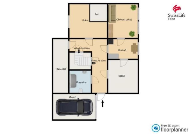 Prodej rodinného domu, Lomnice nad Popelkou, Táborská, 104 m2