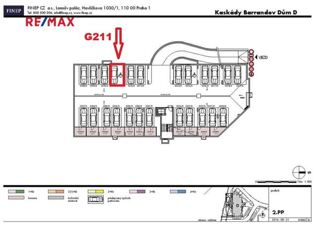 Prodej garážového stání, Praha - Hlubočepy, Vítové, 28 m2