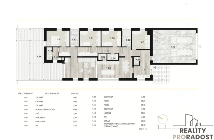 Prodej domu na klíč, Starý Poddvorov, 250 m2