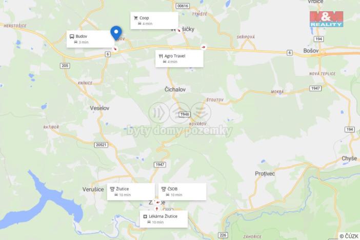 Prodej rodinného domu, Verušičky - Budov, 593 m2