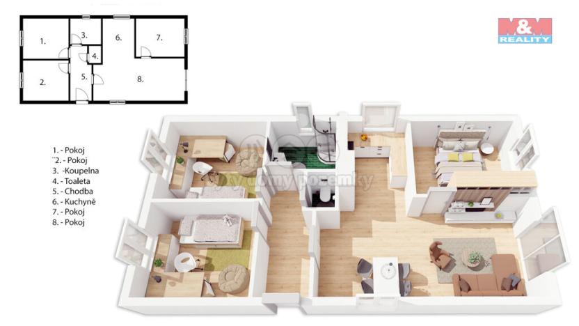 Prodej rodinného domu, Jesenice, Průmyslová, 69 m2